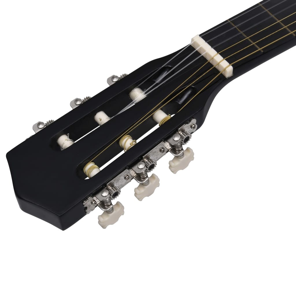 Western Acoustic Cutaway Guitar with 6 Strings Black 38"